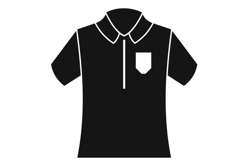 bowling-polo-shirt-icon-simple-style