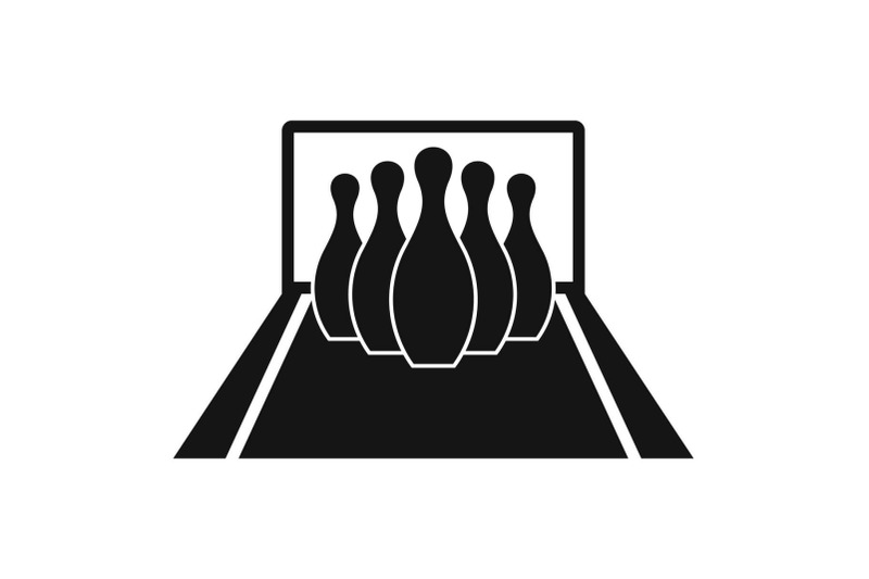 bowling-pines-icon-simple-style