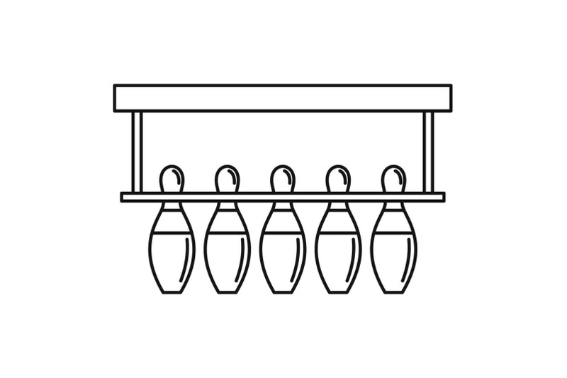 bowling-pins-ready-icon-outline-style