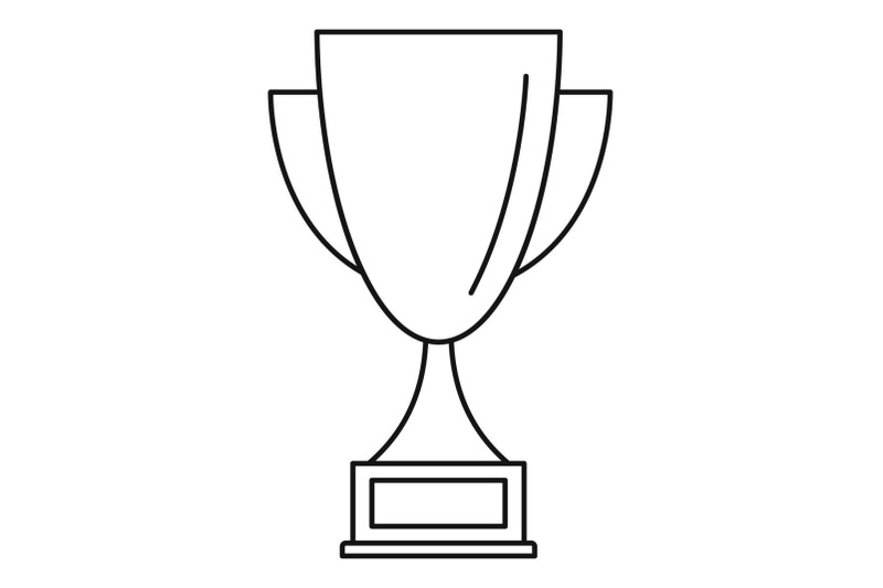bowling-cup-icon-outline-style