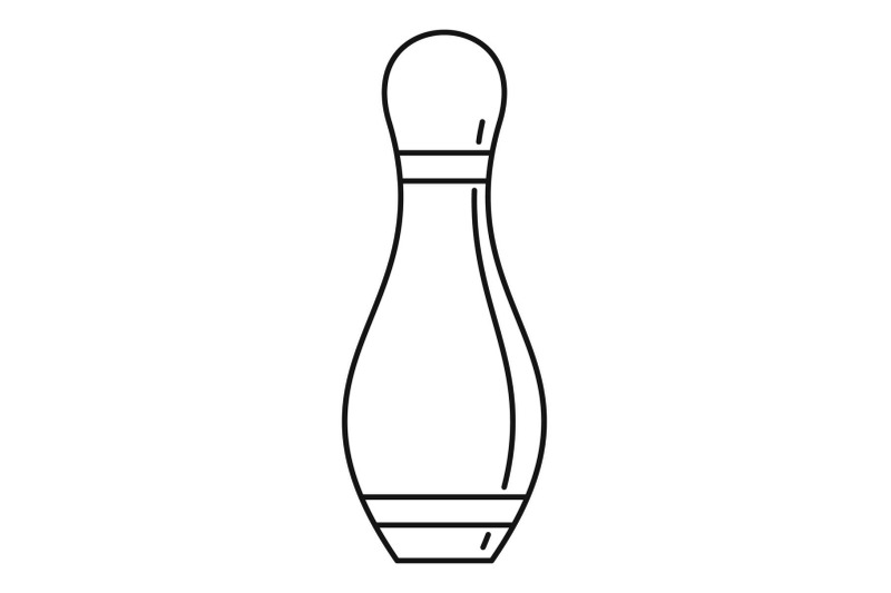 bowling-pin-icon-outline-style