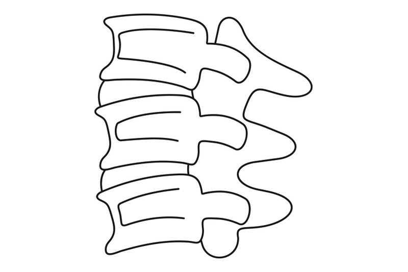 spinal-column-discs-icon-outline-style