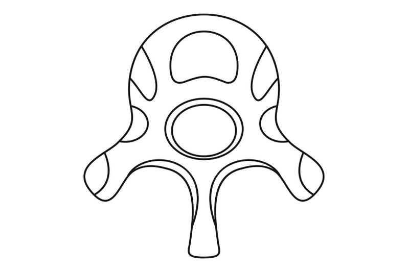 vertebra-disc-icon-outline-style