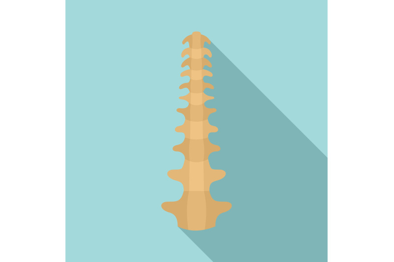 human-spine-icon-flat-style