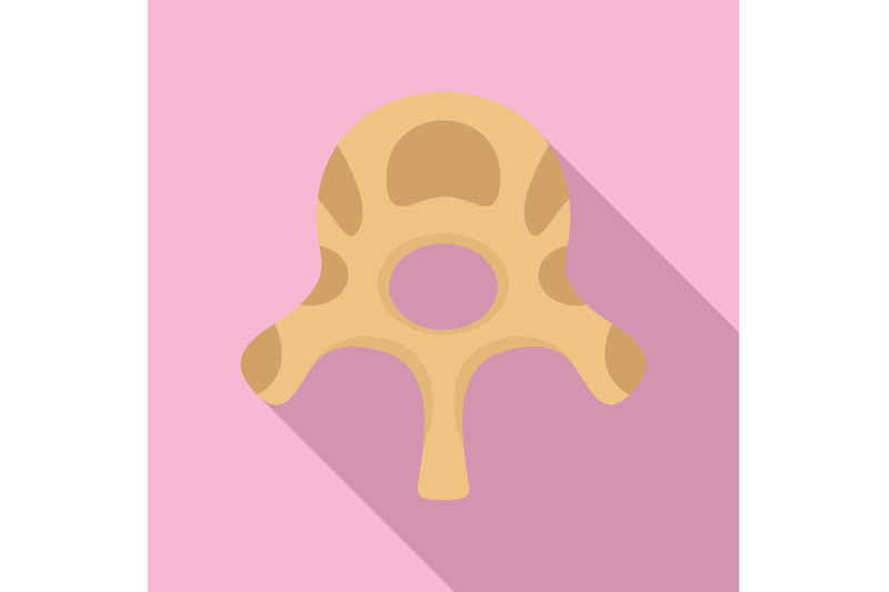 vertebra-disc-icon-flat-style