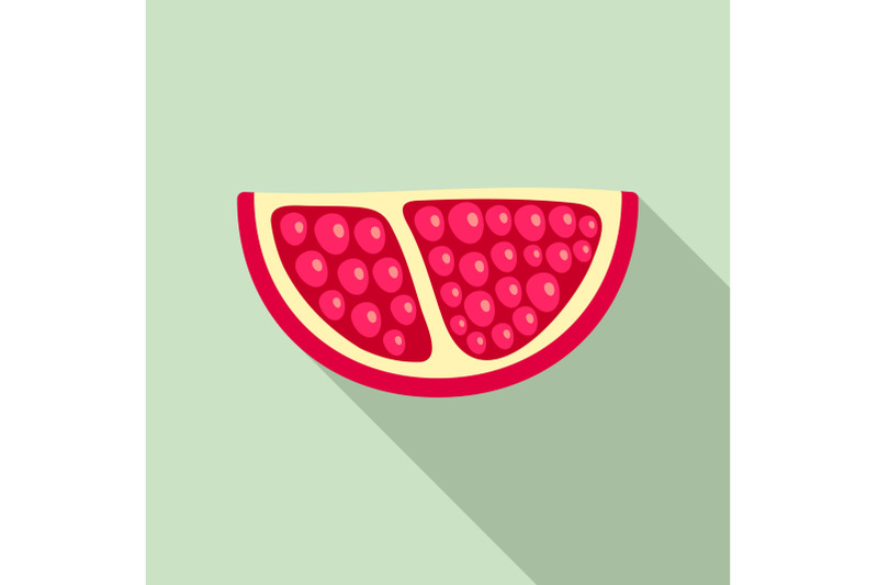 piece-of-pomegranate-icon-flat-style