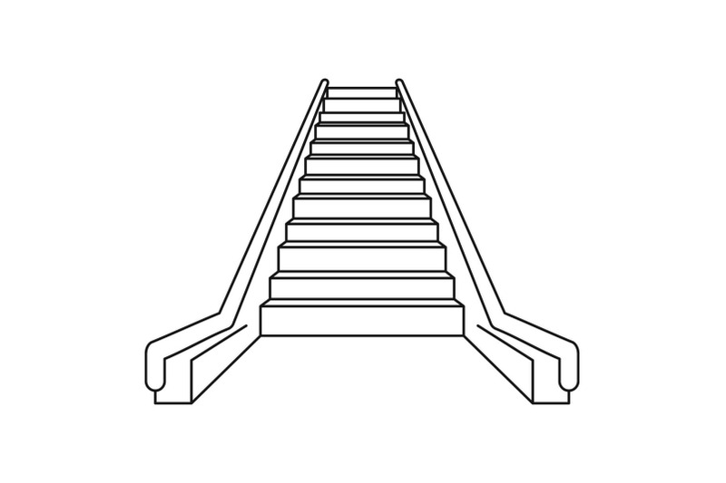 escalator-icon-outline-style