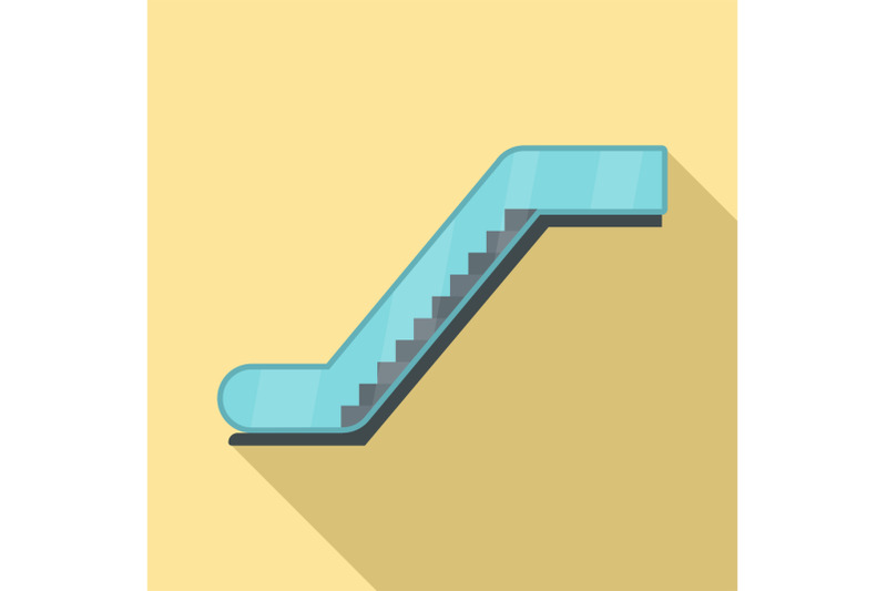 glass-escalator-icon-flat-style