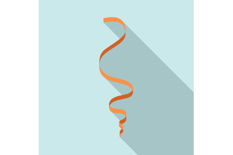 orange-serpentine-icon-flat-style