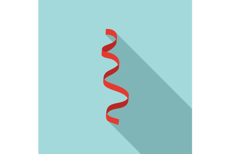 red-serpentine-icon-flat-style