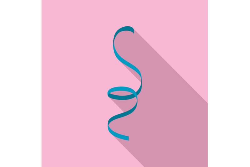 curly-ribbon-icon-flat-style