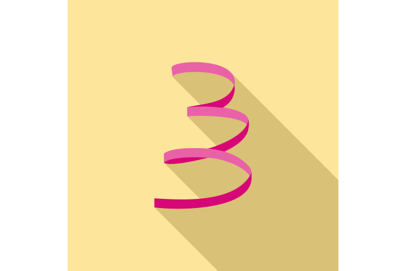 pink-serpentine-icon-flat-style