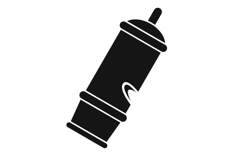 retro-whistle-icon-simple-style