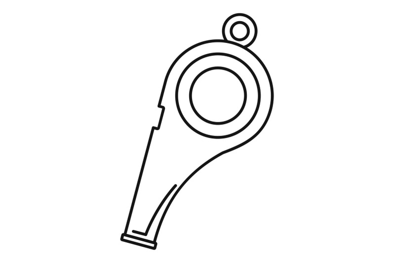 whistle-icon-outline-style