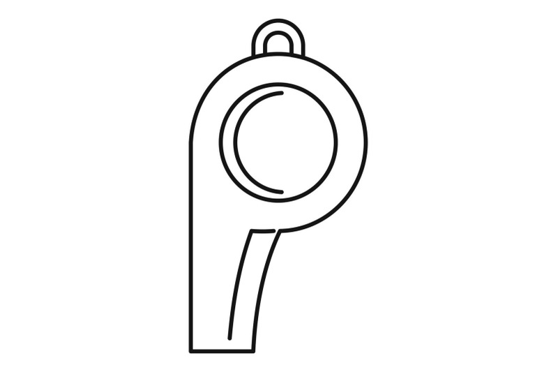 sport-whistle-icon-outline-style