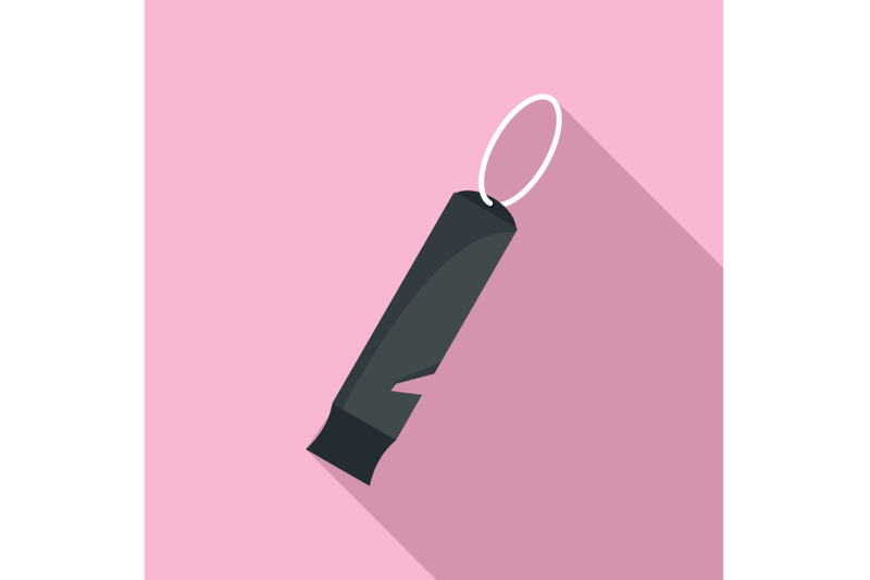 black-whistle-icon-flat-style
