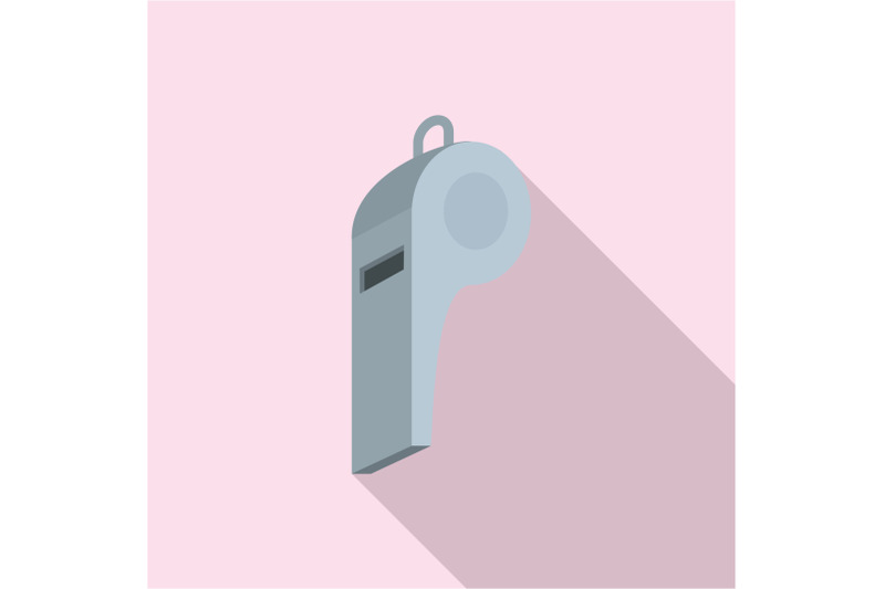 grey-whistle-icon-flat-style