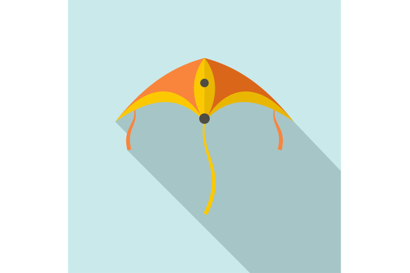 plastic-kite-icon-flat-style