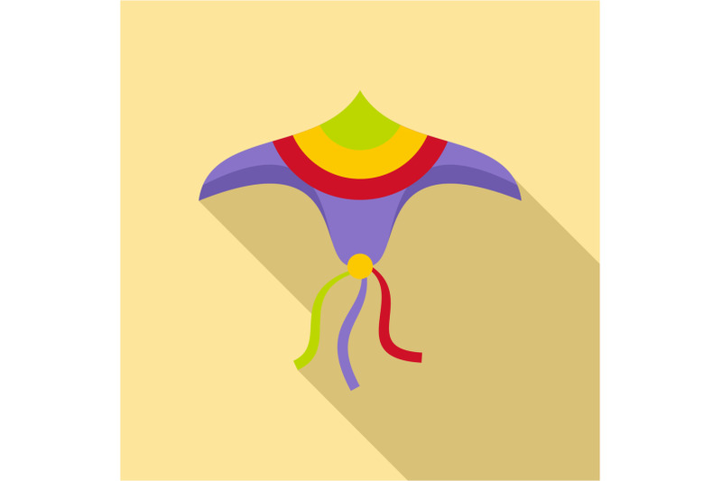 wind-kite-icon-flat-style
