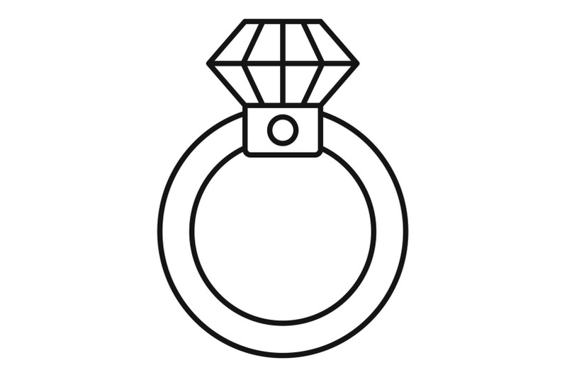 diamond-ring-icon-outline-style