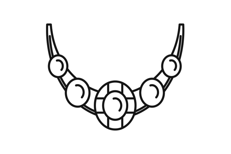 necklace-icon-outline-style