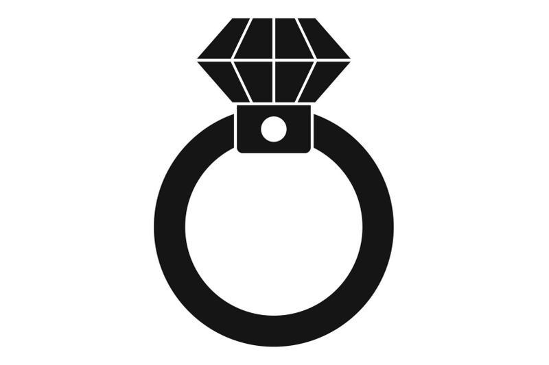 diamond-ring-icon-simple-style