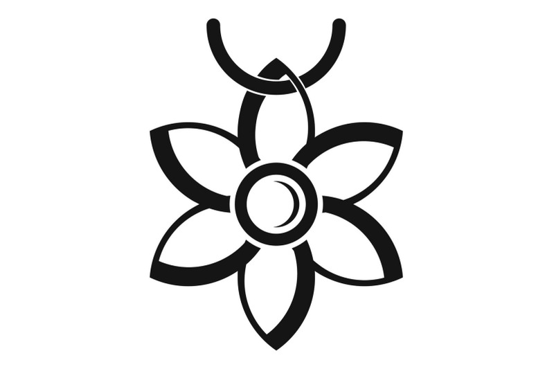 flower-necklace-icon-simple-style