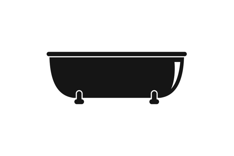 old-bathtube-icon-simple-style