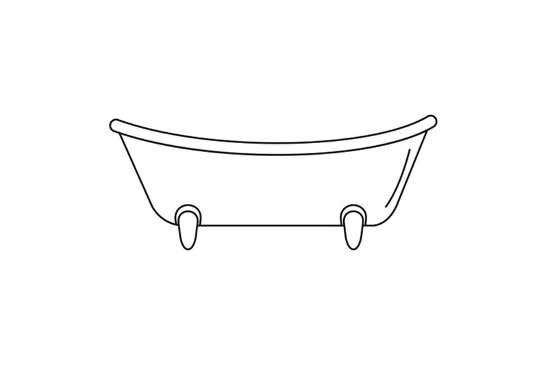baby-bathtube-icon-outline-style
