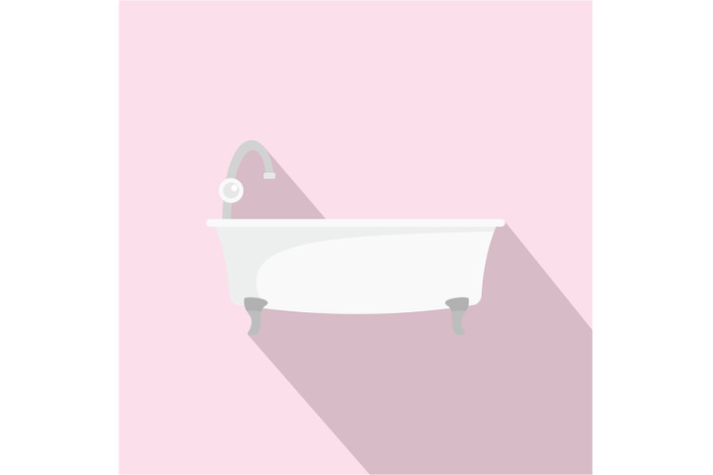 bathtube-icon-flat-style