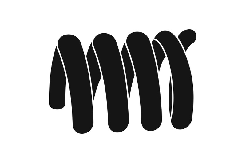elastic-spring-coil-icon-simple-style