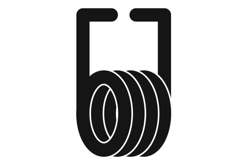 metal-coil-icon-simple-style