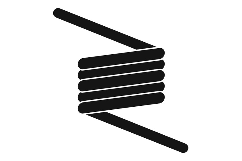 flexible-spring-cable-icon-simple-style
