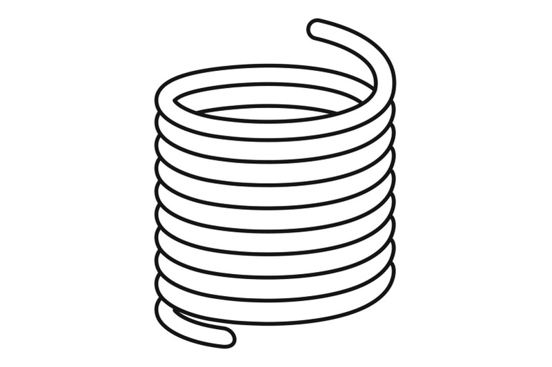 flexible-cable-icon-outline-style