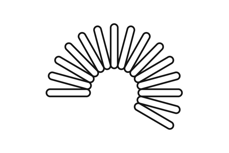 flexible-wire-coil-icon-outline-style