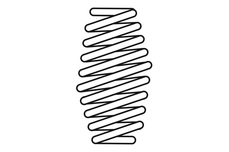 fat-spring-coil-icon-outline-style