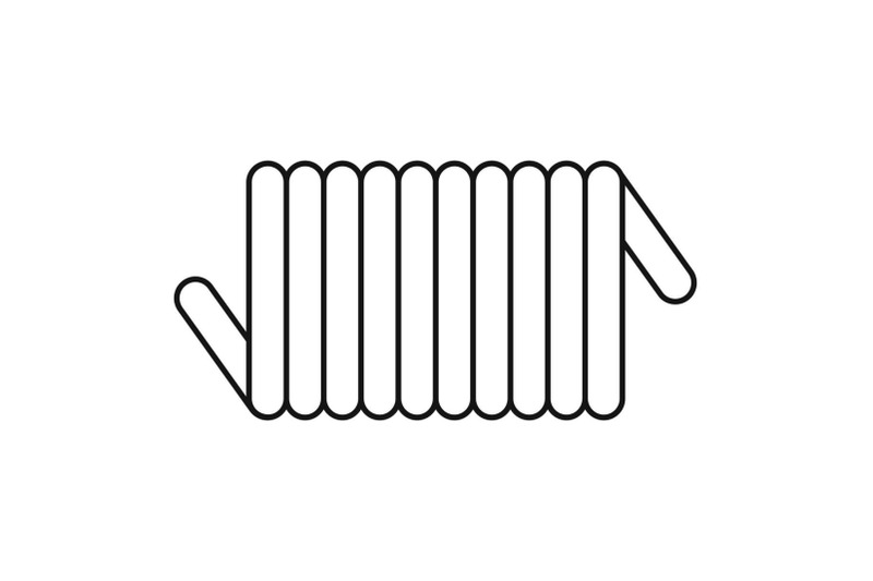 cord-spring-coil-icon-outline-style