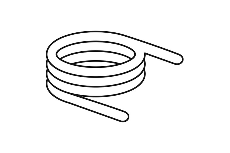 spiral-spring-icon-outline-style