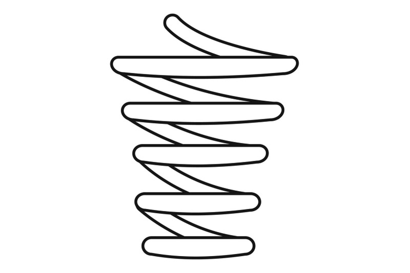 jump-coil-icon-outline-style