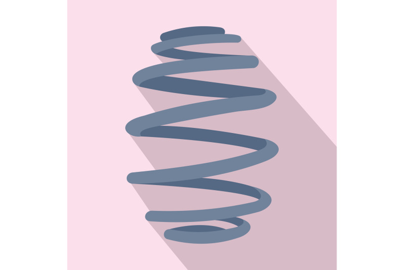 low-car-spring-icon-flat-style