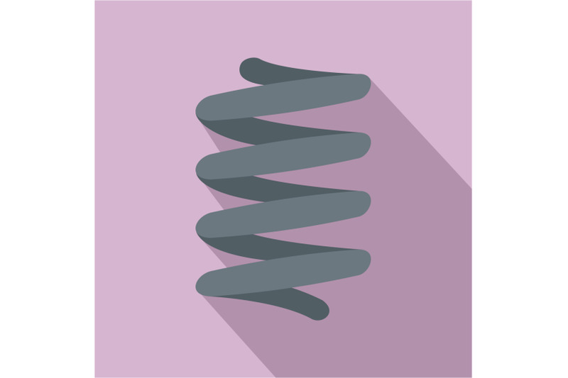 car-spring-coil-icon-flat-style