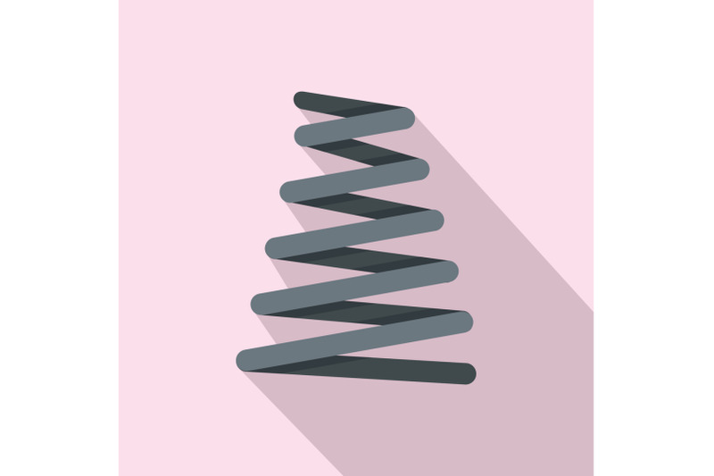 metal-spring-coil-icon-flat-style