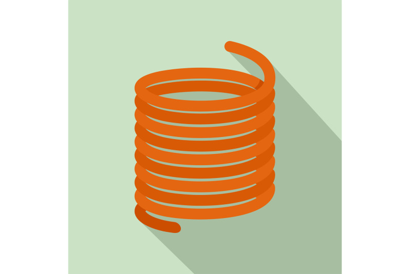 flexible-cable-icon-flat-style
