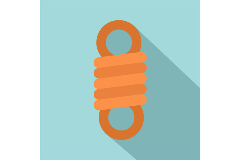 double-spring-coil-icon-flat-style