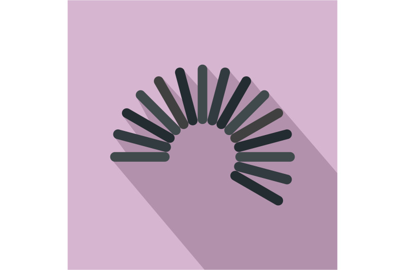 flexible-wire-coil-icon-flat-style