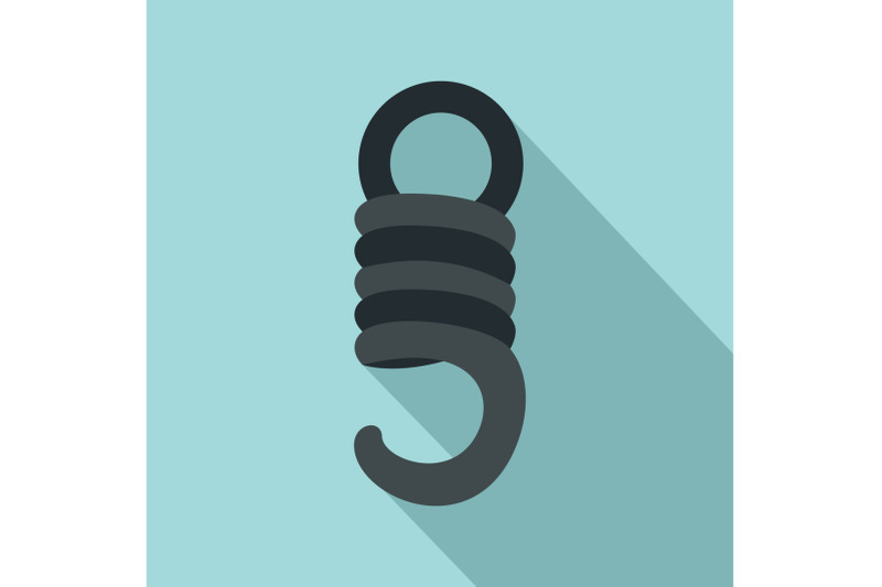 elastic-coil-icon-flat-style