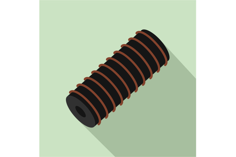 electric-spring-coil-icon-flat-style