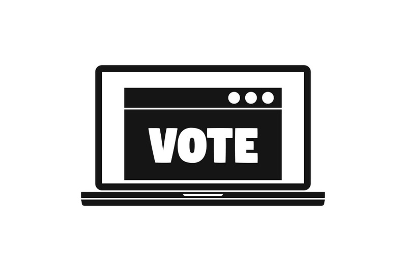 online-vote-icon-simple-style