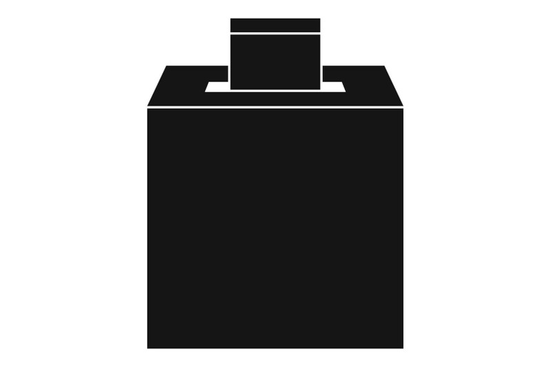 election-box-icon-simple-style