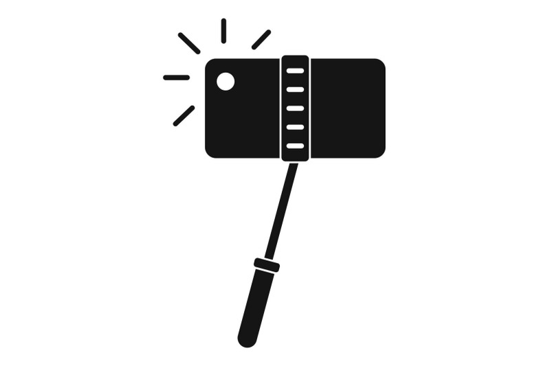 take-a-photo-at-monopod-icon-simple-style